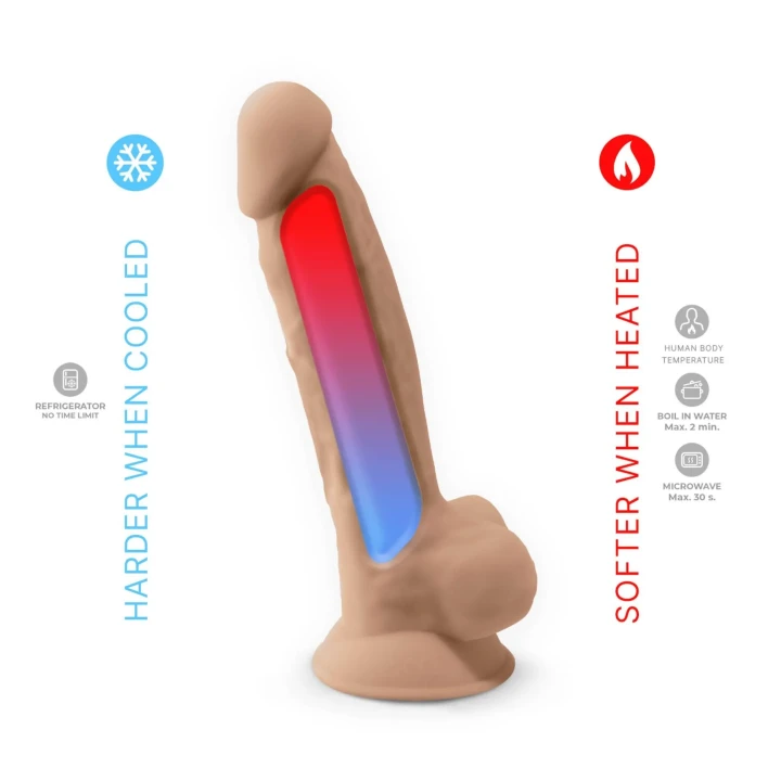 Dildo silikonowe z przyssawką S.D Model 1, długość 24 cm, średnica 4,9 cm