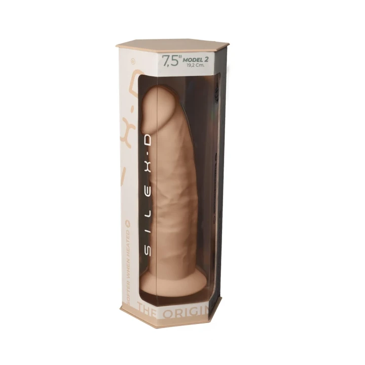 Dildo silikonowe S.D Model 2, realistyczne, długość 19 cm, średnica 4,6 cm, przyssawka