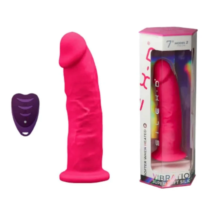 Wibrator różowy Model 2 7" z 10 trybami wibracji i wodoodpornością IPX7