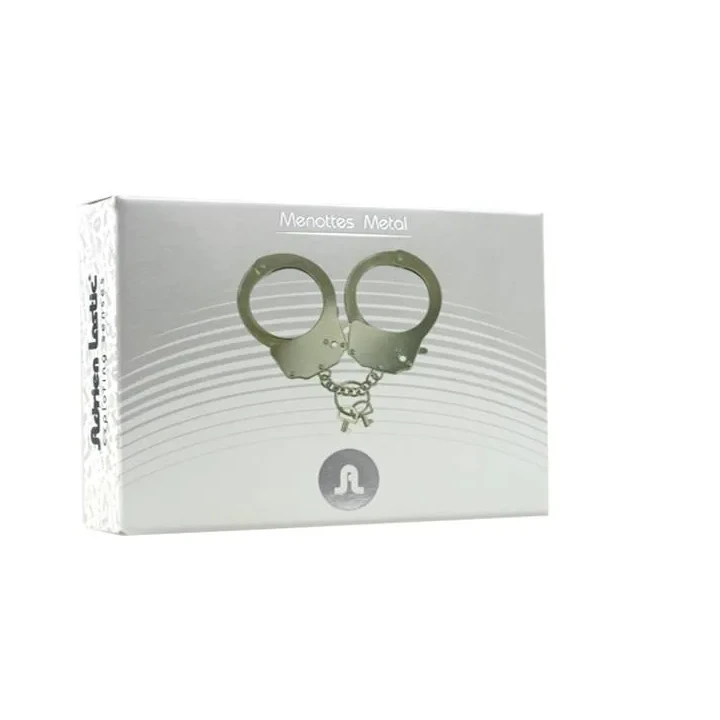 Metalowe kajdanki zabawowe z regulacją i kluczykiem - unikalny dodatek do intymnych igraszek