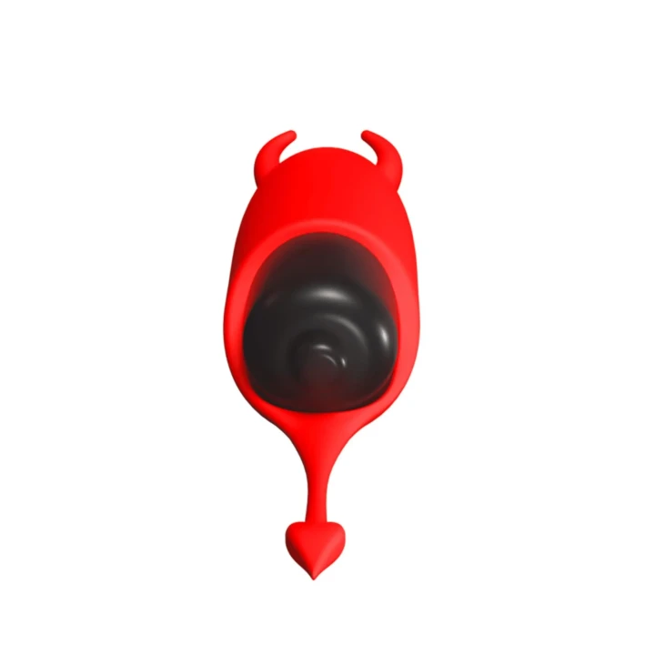 Stymulator-wibrator do towarzystwa - Mini wibrator w kształcie diabła, 9,5 cm