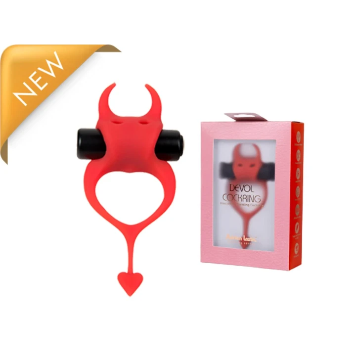 Wibracyjny pierścień cockring z medycznego silikonu, 11 cm, elastyczny, z bateriami