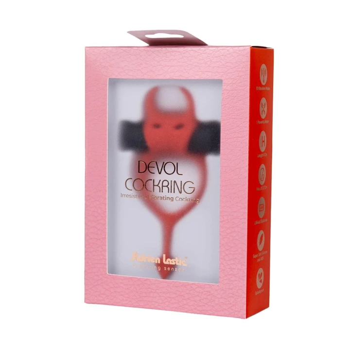 Wibracyjny pierścień cockring z medycznego silikonu, 11 cm, elastyczny, z bateriami