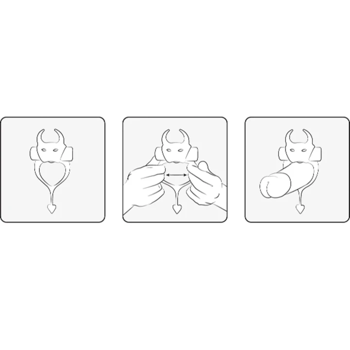 Wibracyjny pierścień cockring z medycznego silikonu, 11 cm, elastyczny, z bateriami