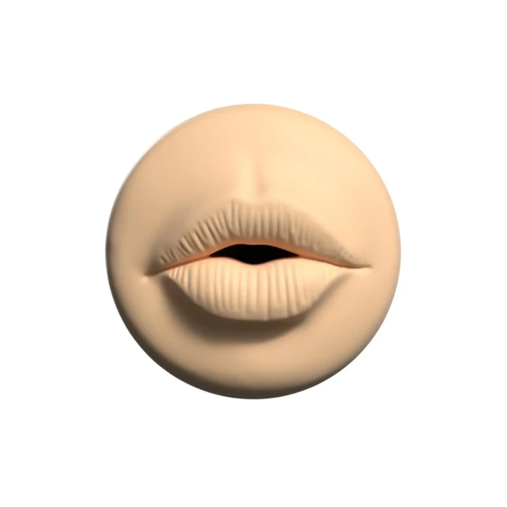 Masturbator mini – realistyczne usta, TPE, wielokrotnego użytku, 8,5 cm