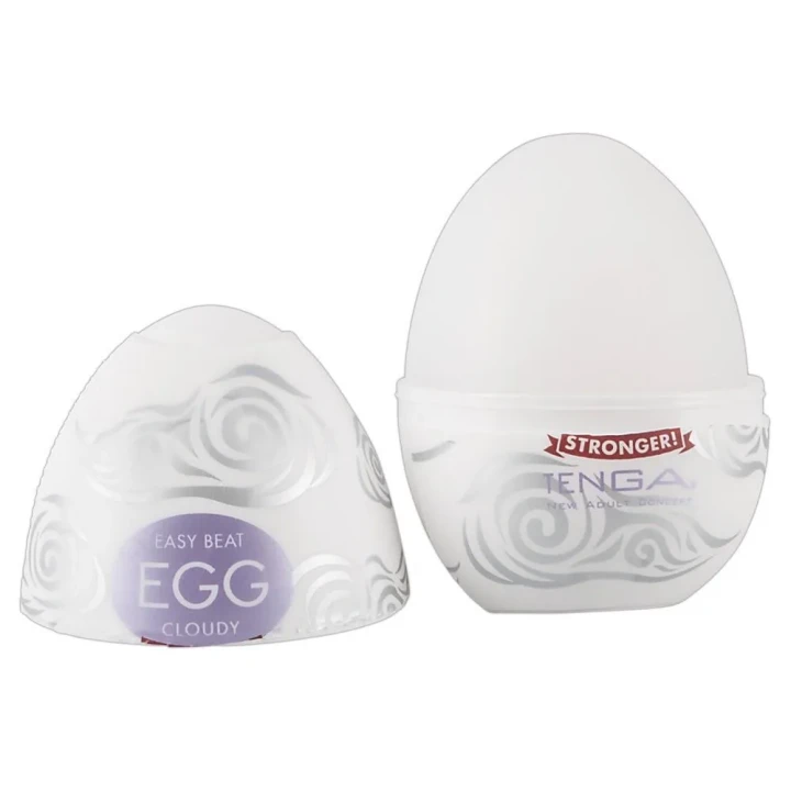 Stymulator penisa Egg Cloudy 6 sztuk, kompaktowy, z lubrykantem, długość 7 cm
