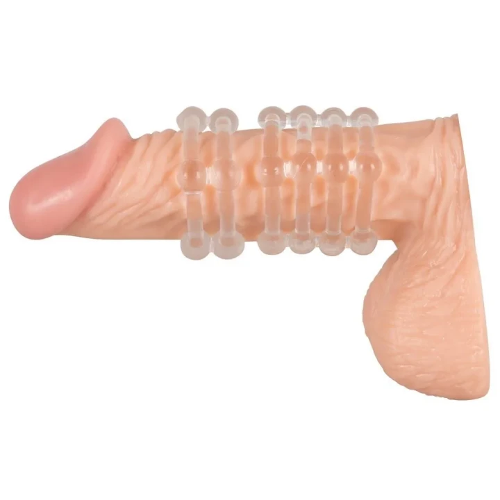 Zestaw pierścieni silikonowych na penisa i jądra, 2 sztuki, TPE, przezroczysty