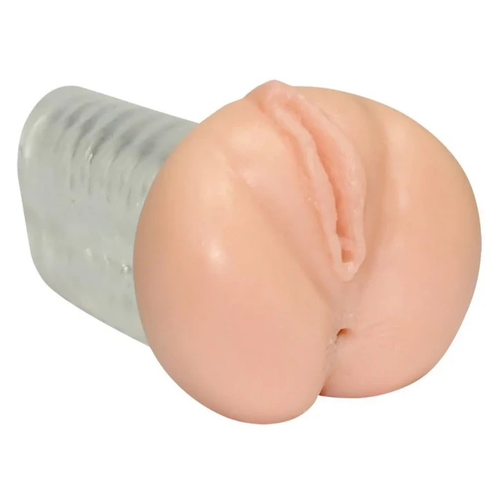 Realistyczny masturbator Carry-Ann z unikalnymi rowkami, długość 17 cm, TPE.