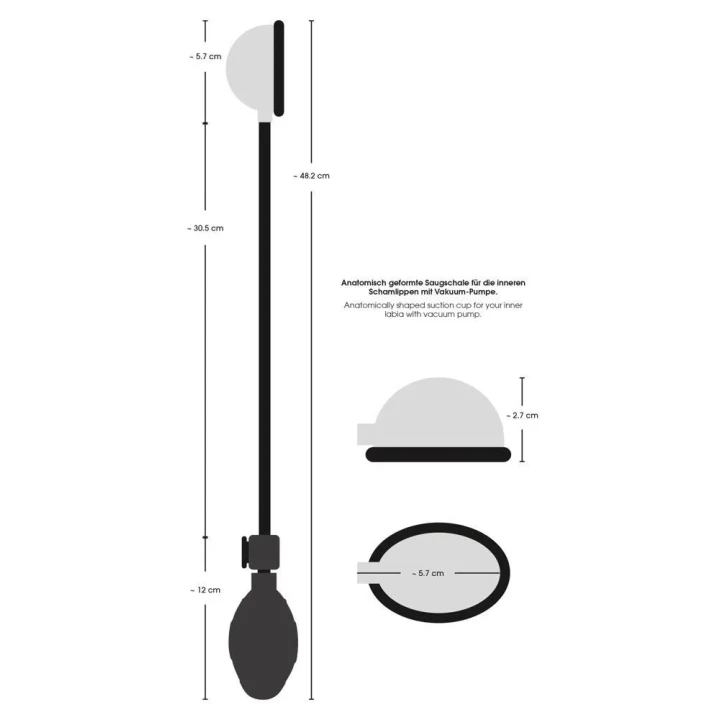 Stymulator łechtaczki Bad Kitty Mini z anatomiczną przyssawką i pompą próżniową