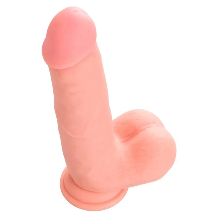 Realistyczne dildo silikonowe medyczne 20 cm z funkcją przyssawkową
