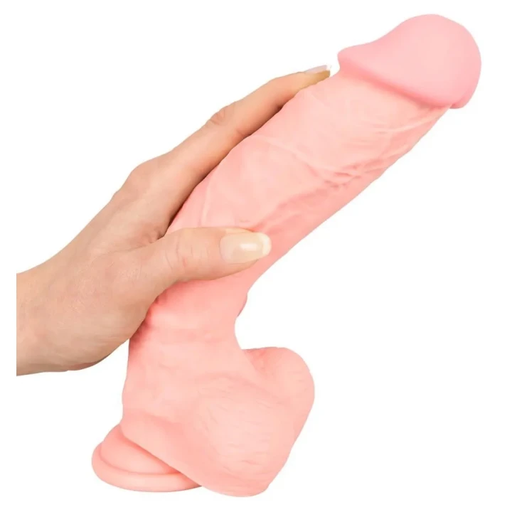 Dildo silikonowe medyczne 24 cm z realistycznym kształtem i ssącą podstawą