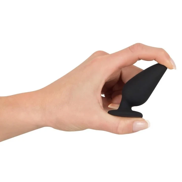 Wtyczka analna Black Velvets Heavy Plug S, silikon, 40g, stożkowy kształt, 7,8 cm długości