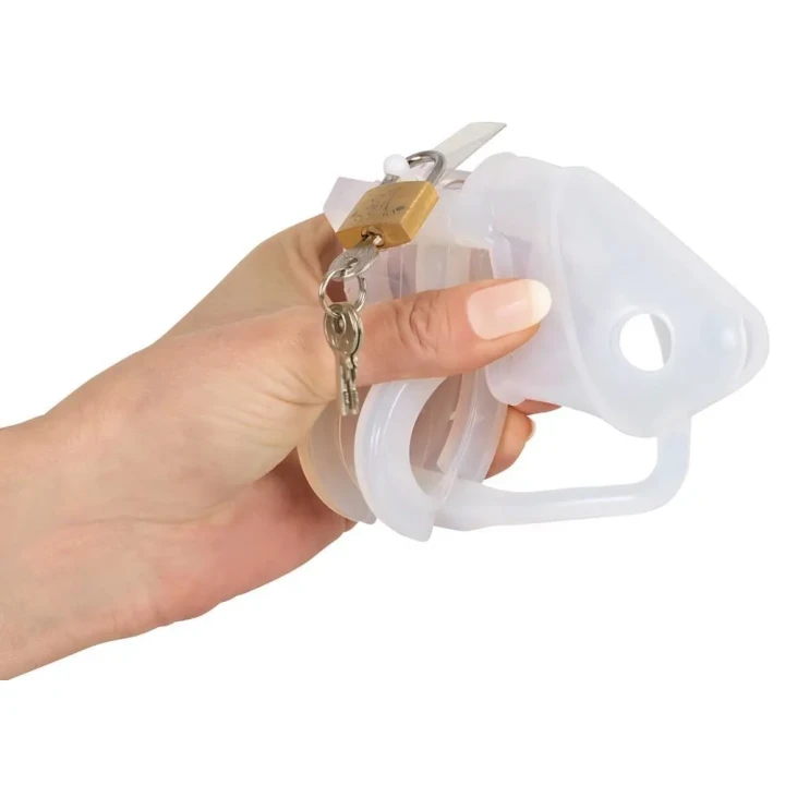 Klatka cnoty silikonowa zestaw 15 elem. do intymnych doznań z regulowanymi pierścieniami