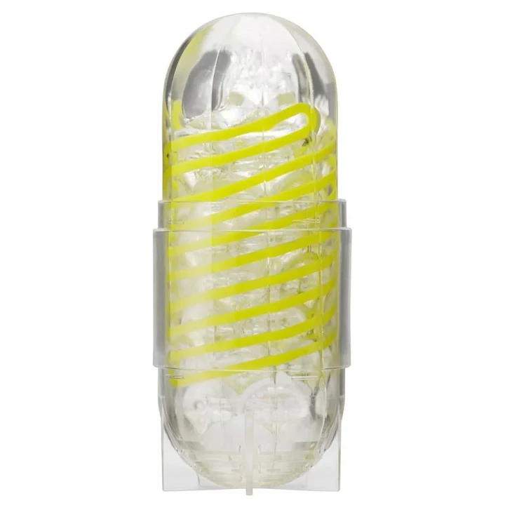 Masturbator Tenga Spinner Shell z innowacyjnym mechanizmem obrotowym, przezroczysty
