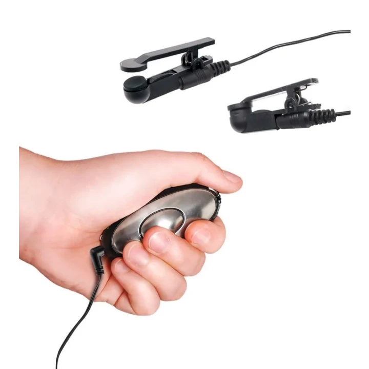 Zaciski sutkowe z elektryczną stymulacją, ABS i metal, regulacja intensywności