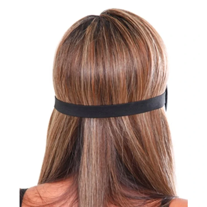 Maska erotyczna FFS Deluxe Fantasy z wyściółką, elastyczna, czarna, na intymne doznania