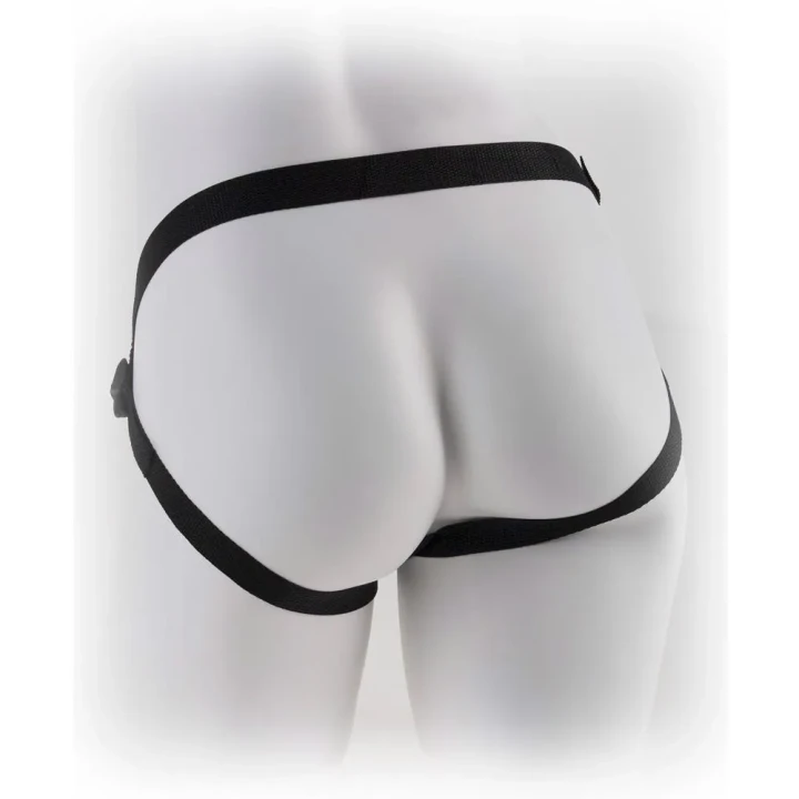 Uprząż FFS Stay-Put Black z regulacją, pierścieniami i eleganckim wykończeniem