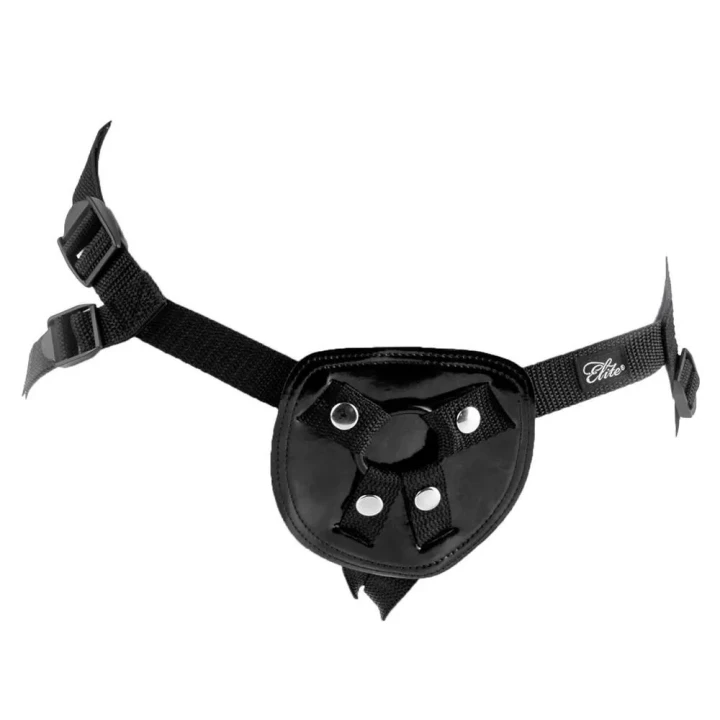 Uprząż FFS Stay-Put Black z regulacją, pierścieniami i eleganckim wykończeniem