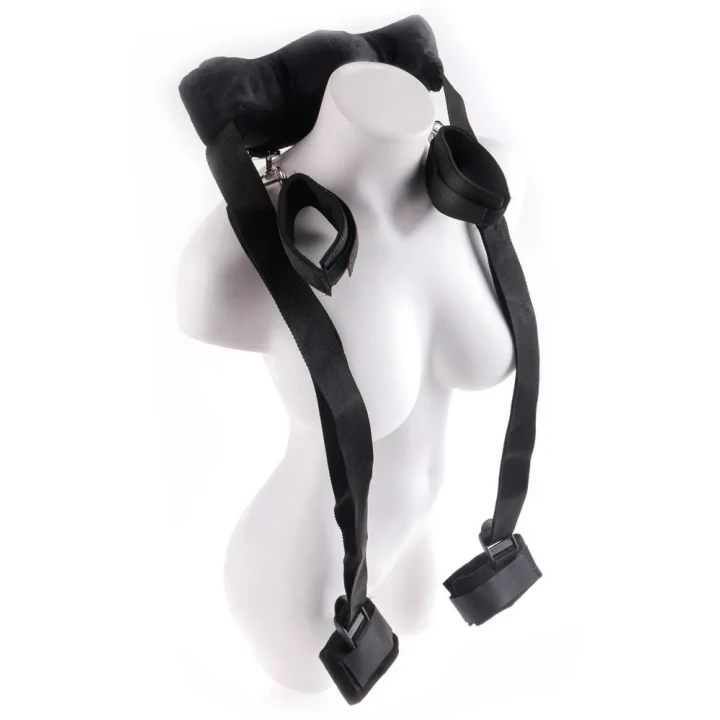 Zestaw do zabaw w niewolę z kajdankami FFS Position Master z regulowanymi paskami