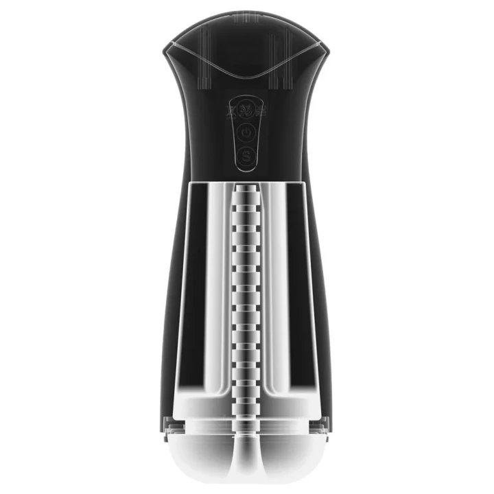 Automatyczny masturbator PDXE Fap-Gasm Frosted, 5 trybów wibracji, ABS, TPE, 24,5 cm