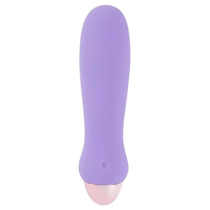 Mini wibrator silikonowy, wodoodporny, 7 trybów, fioletowy, kompaktowy design 12,5 cm