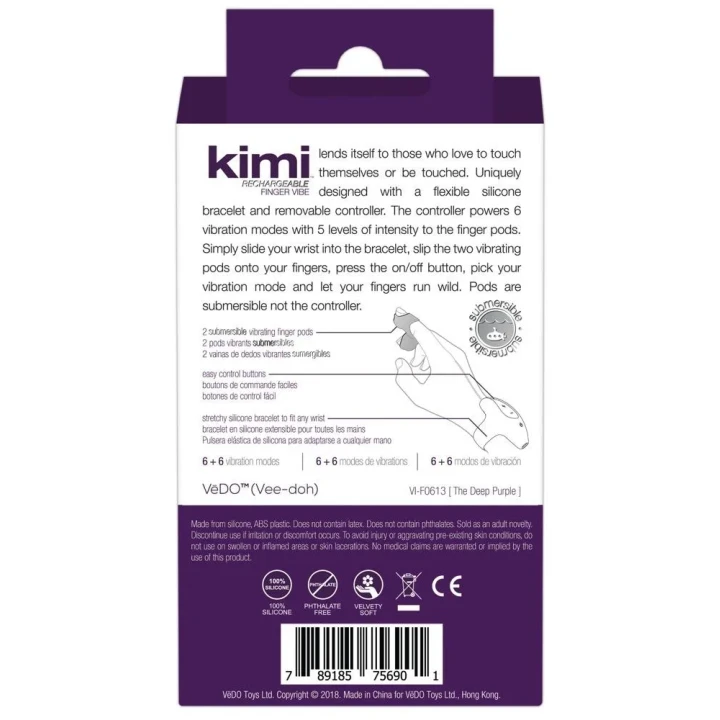 Wibrator z podwójnymi końcówkami wibracyjnymi, elastyczny, silikonowy, 27,5 cm, purpurowy