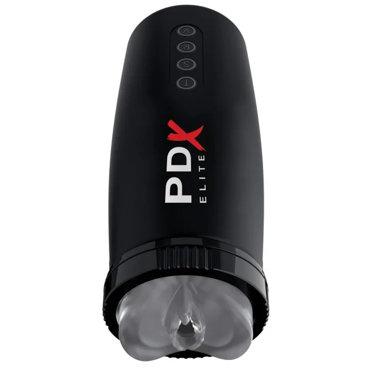 Innowacyjny masturbator PDX Elite Motobator 2 z 5 trybami wibracji i 3 trybami ssania