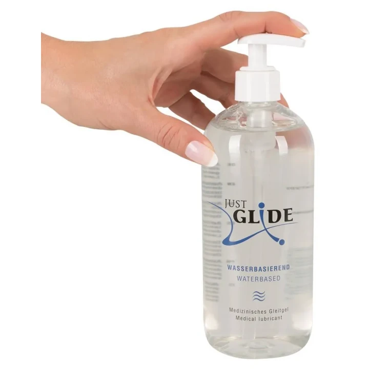 Lubrykant wodny Just Glide 500 ml - hipoalergiczny, wegański, bez zapachu i smaku