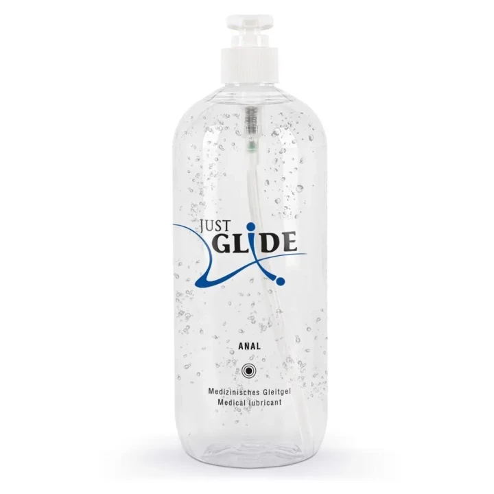 Lubrykant analny medyczny na bazie wody Just Glide 1l – wegańska formuła, długotrwałe nawilżenie