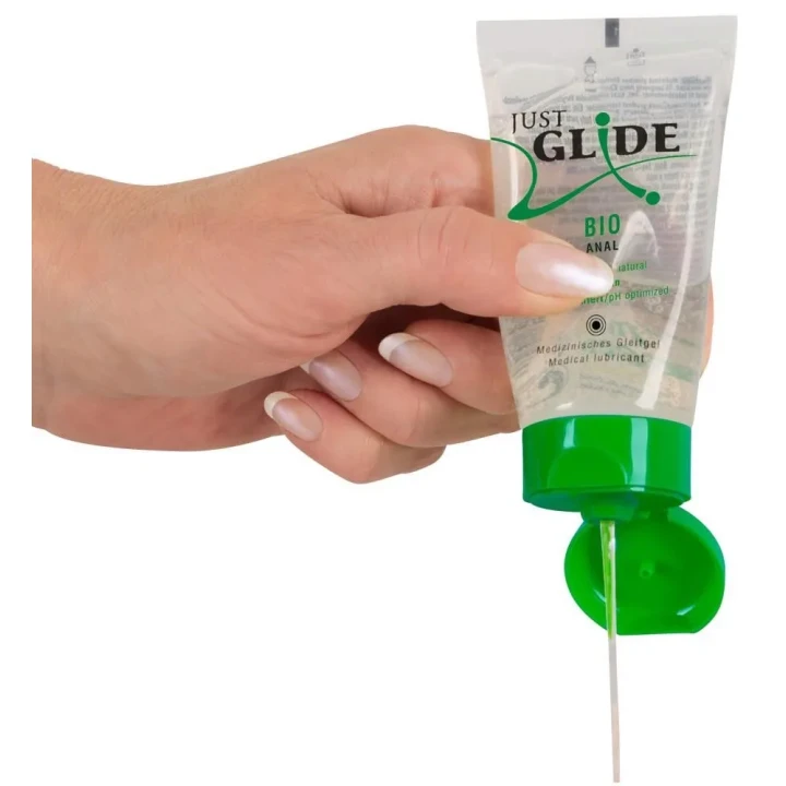 Żel nawilżający do stosunków analnych Just Glide Bio, 50 ml, ekologiczny, bezpieczny dla wegan