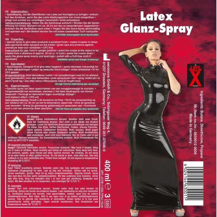 Spray do pielęgnacji lateksu z efektem połysku 400 ml - Latex Brilliance