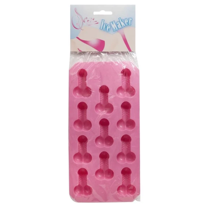 Forma do kostek lodu w kształcie penisa, elastyczna, 11 kostek, idealna na imprezy