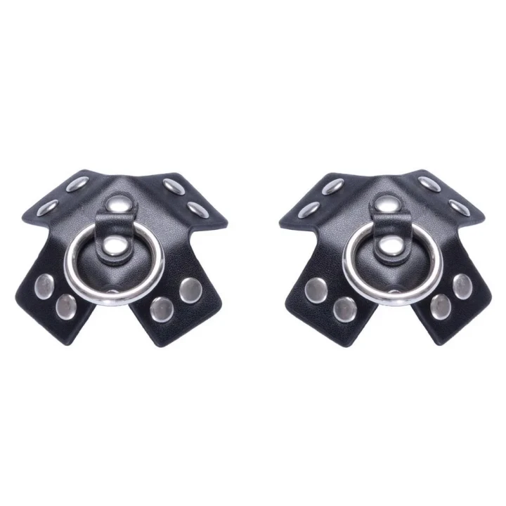 Ozdobne naklejki na sutki w kształcie krzyża z metalowymi detalami, SM