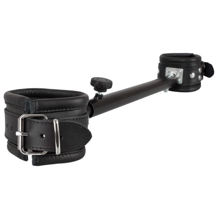 Skórny pręt rozciągający z regulacją długości 35-60 cm, ergonomiczne wykonanie, metalowa konstrukcja