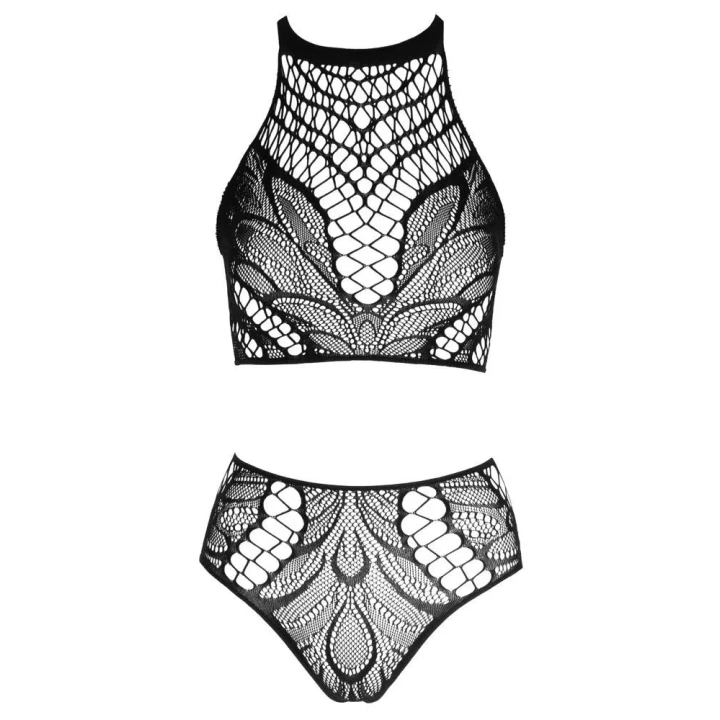 Elegancki dwuczęściowy zestaw: Top i figi bez kroku S-L marki NO:XQSE