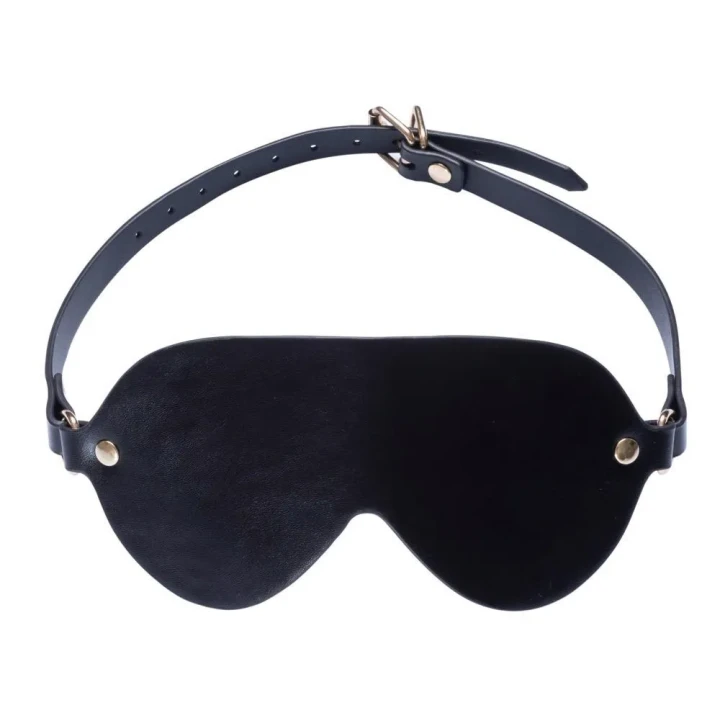 Zestaw do bondage Bad Kitty z 6 elementami, skórą syntetyczną i złotymi akcentami