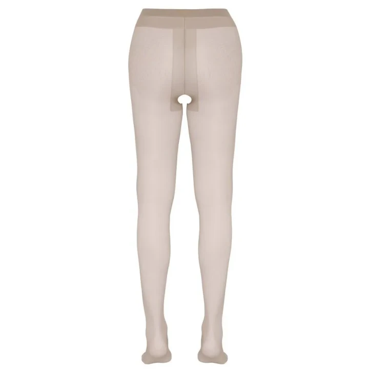 Rajstopy bezkroczne w kolorze skóry, rozmiar L, satynowy połysk, 20 den