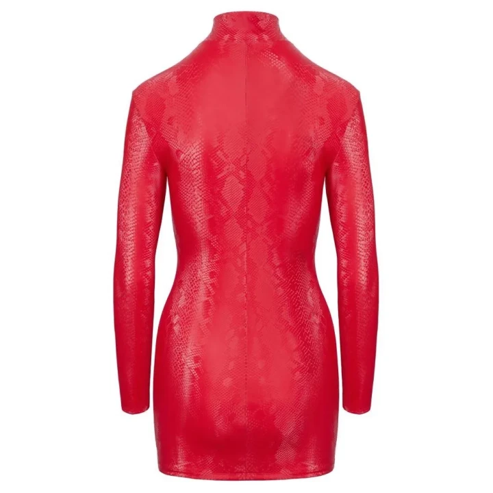 Sukienka wieczorowa czerwona S, obcisła, krótka z długimi rękawami, Cottelli PARTY