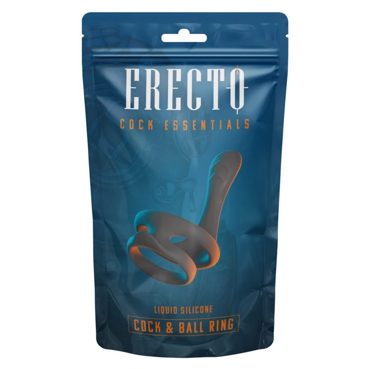 Pierścień Erekcyjny z Masażem Krocza, Silikonowy, Elegancki, 3,2-4 cm, Intensywna Przyjemność