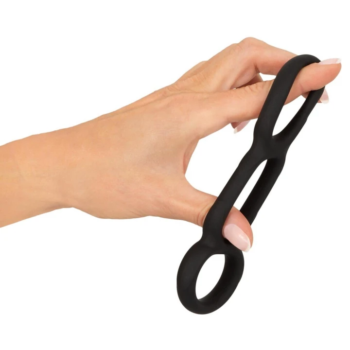 Potrójny pierścień erekcyjny Erecto – intensyfikacja erekcji, silikon, 2,6-3,1 cm