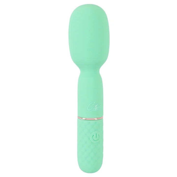 Wibrator mini Cuties Wand Green 5.Generation, silikonowy, 10 trybów wibracji, 13,4 cm