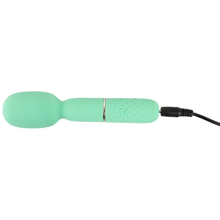 Wibrator mini Cuties Wand Green 5.Generation, silikonowy, 10 trybów wibracji, 13,4 cm