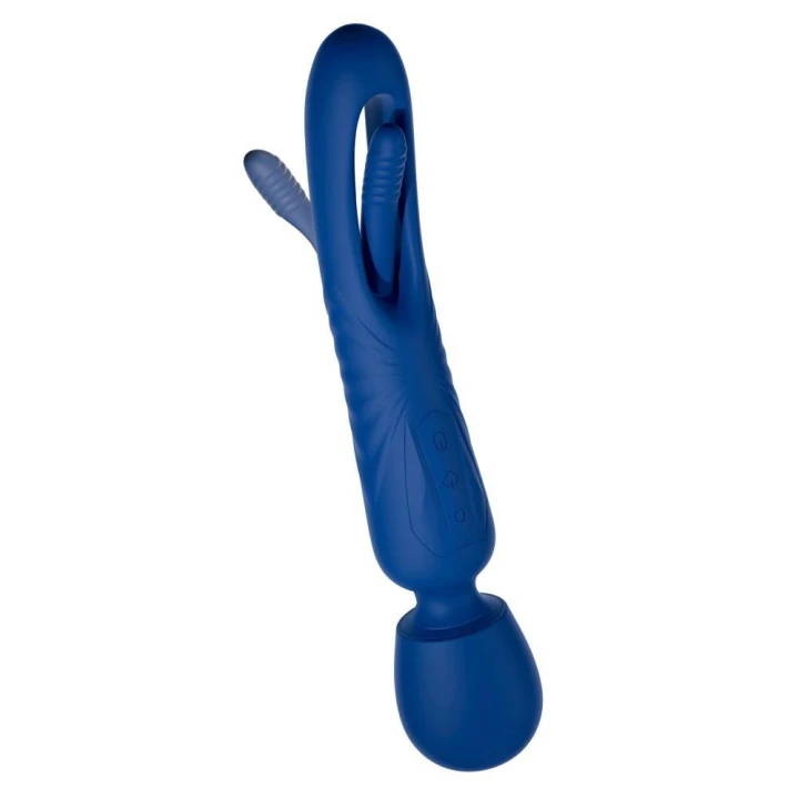 Wand masujący 2w1 z funkcją Flicking Tongue, silikonowy, 7 trybów wibracji, ergonomiczny