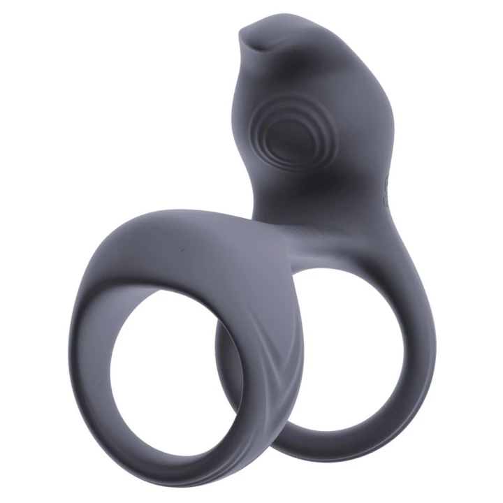 Mankiet na penisa z stymulatorem łechtaczki beau coeur Vylor RC, 13,5 cm, silikon