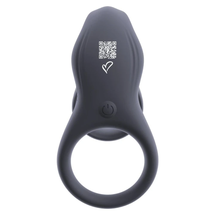 Mankiet na penisa z stymulatorem łechtaczki beau coeur Vylor RC, 13,5 cm, silikon