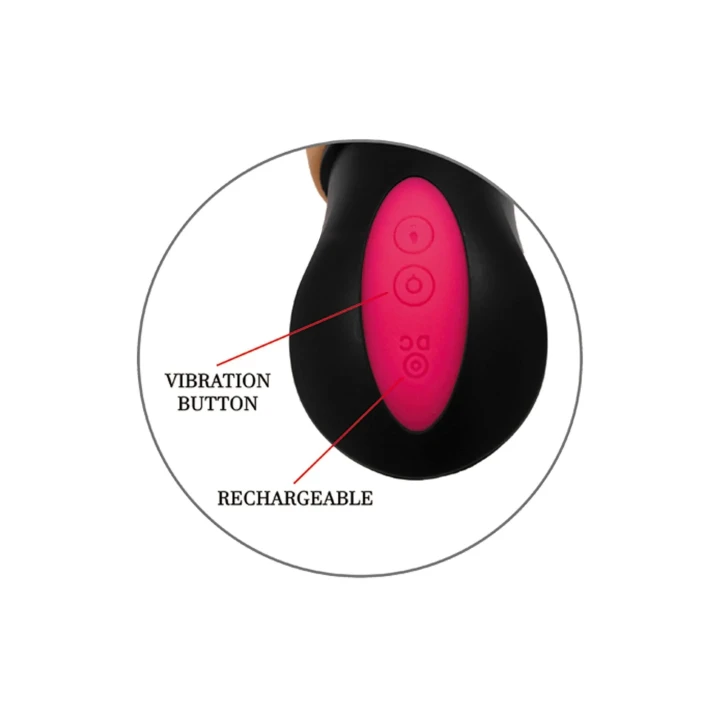 Nowoczesny wibrator MERCURY USB, 12 funkcji, elastyczny z wodoodpornym designem