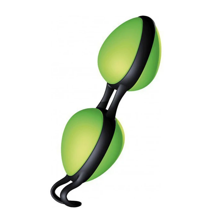 Kulki Kegla Joyballs Secret, silikonowe, zielono-czarne, wodoodporne, stymulujące