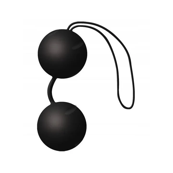 Kulki gejszy - silikonowe Kulki-Joyballs, czarne, do treningu mięśni Kegla