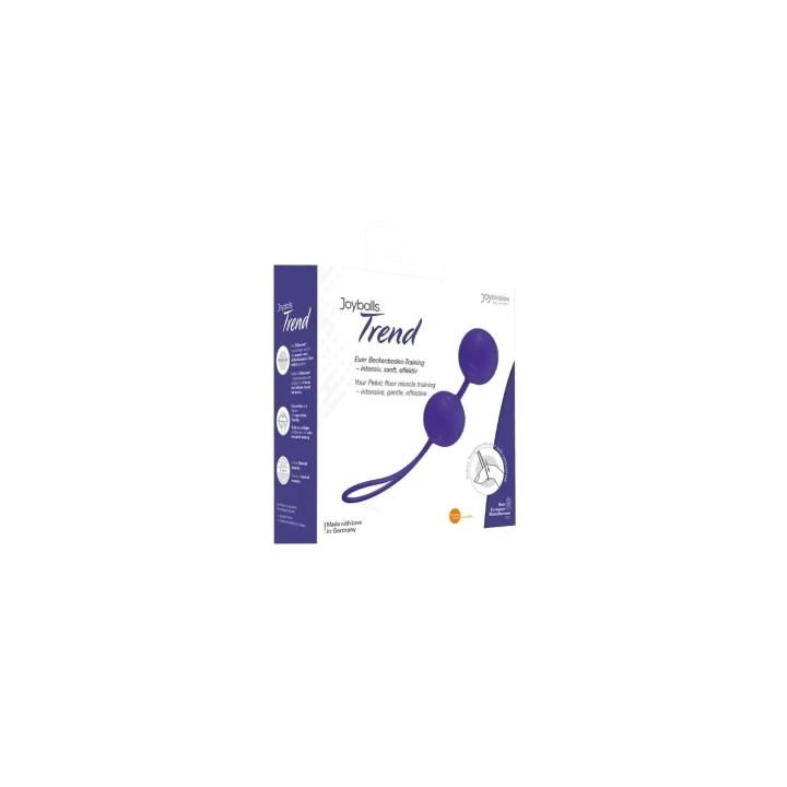 Kulki gejszy - silikonowe, wodoodporne, stymulujące, 3,5 cm, violett