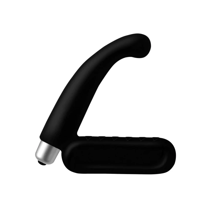 Masażer prostaty z wibracjami Plug Pro, ergonomiczny, wodoodporny, czarny